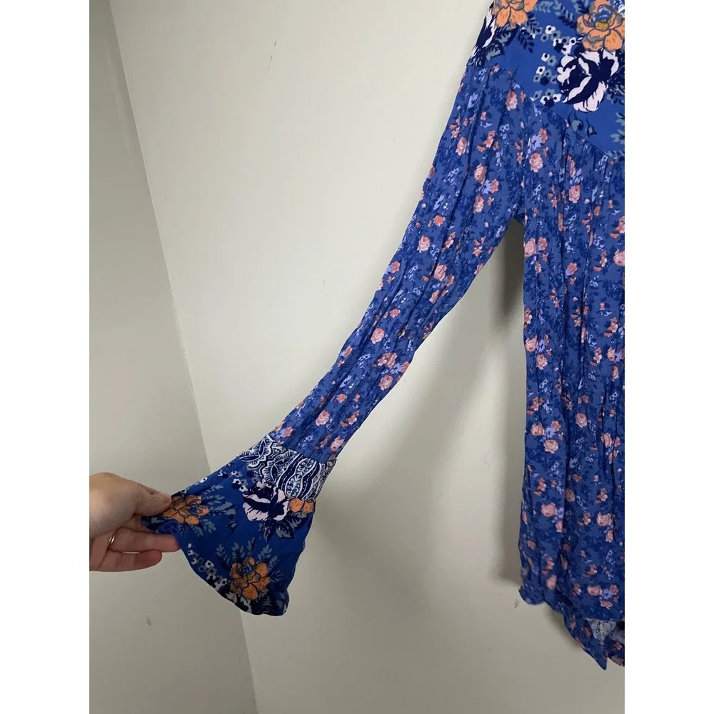 Free People blue floral